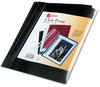 A Picture of product ACC-26101 ACCO Clear Front Vinyl Report Cover Prong Fastner, 0.5" Capacity, 8.5 x 11, Clear/Black, 10/Pack