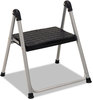 A Picture of product CSC-11014PBL1E Cosco® Folding Step Stool,  1-Step, 200lb, 9 9/10" Working Height, Platinum/Black