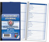 A Picture of product ABF-APJ99 Adams® Password Journal,  3 1/4 x 6 1/4, 192 Entries