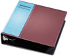 A Picture of product CRD-16958 Cardinal® Spine Vue® Locking Round Ring Binder,  3" Cap, 11 x 8 1/2, Maroon