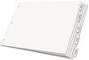 A Picture of product CRD-84815 Cardinal® Paper Insertable Dividers,  8-Tab, 11 x 17, White Paper/Clear Tabs