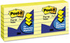 A Picture of product MMM-R335YW Post-it® Pop-up Notes Original Canary Yellow Pop-Up Refills,  3 x 3, Lined, 100/Pad, 6 Pads/Pack