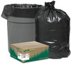 A Picture of product WBI-RNW4850 Earthsense® Commercial Linear Low Density Recycled Can Liners,  40-45gal, 1.25mil, 40 x 46, Black, 100/Carton