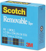 A Picture of product MMM-811121296 Scotch® Removable Tape,  1/2" x 1296", 1" Core