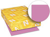 A Picture of product WAU-21951 Neenah Paper Astrobrights® Colored Card Stock,  65 lb, 8-1/2 x 11, Outrageous Orchid, 250 Shts