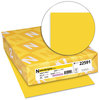A Picture of product WAU-22591 Neenah Paper Astrobrights® Colored Paper,  24lb, 8 1/2 x 11, Sunburst Yellow, 500 Sheets/Ream