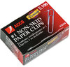 A Picture of product ACC-72370 ACCO Paper Clips Premium Heavy-Gauge Wire #1, Nonskid, Silver, 100 Clips/Box, 10 Boxes/Pack