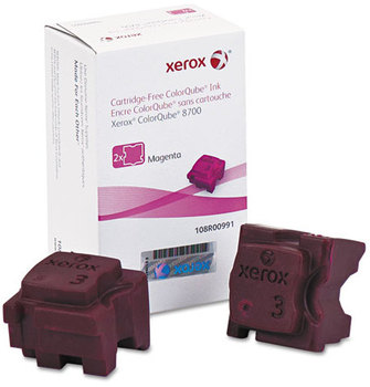 Xerox® 108R00990-108R00994 Ink Sticks 108R00991 Solid Stick, 4,200 Page-Yield, Magenta, 2/Box