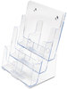 A Picture of product DEF-77401 deflecto® Multi Compartment DocuHolder®,  Six Compartments, 9w x 7-1/2d x 13-3/4h, Clear