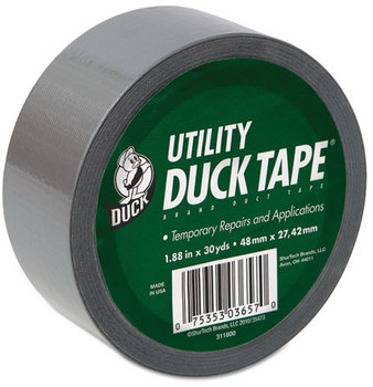 Duck® Duct Tape,  5.5mil, 1.88" x 30yd, 3" Core, Silver
