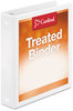 A Picture of product CRD-32215 Cardinal® Treated Binder ClearVue™ Locking Round Ring Binder,  1 1/2" Cap, 11 x 8 1/2, White