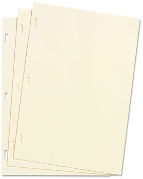 Wilson Jones® Minute Book Refill Ledger Sheets,  Ivory Linen, 14 x 8-1/2, 100 Sheet/Box