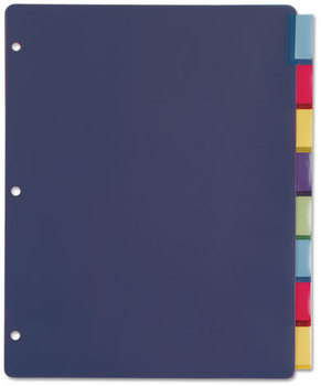 Cardinal® Poly Index Dividers,  Letter, Multicolor, 8-Tabs/Set, 4 Sets/Pack