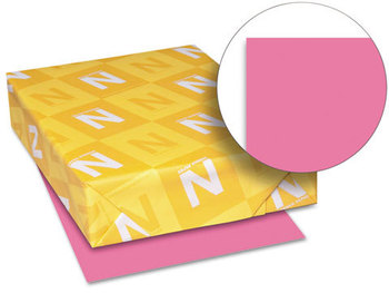 Neenah Paper Astrobrights® Colored Paper,  24lb, 8-1/2 x 11, Plasma Pink, 500 Sheets/Ream