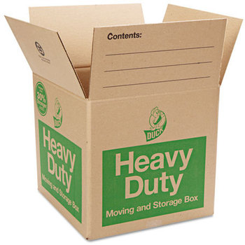 Duck® Heavy-Duty Boxes,  16l x 16w x 15h, Brown