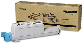 Xerox® 106R01214-106R01221 Toner Cartridge 106R01218 High-Yield 12,000 Page-Yield, Cyan