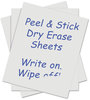 A Picture of product CLI-57911 C-Line® Self-Stick Dry Erase Sheets,  8 1/2 x 11, White, 25 Sheets/Box