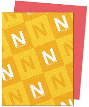 Neenah Paper Astrobrights® Colored Card Stock,  65 lb., 8-1/2 x 11, Rocket Red, 250 Sheets