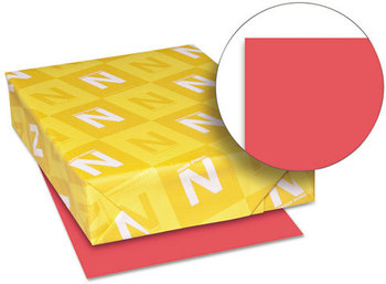 Neenah Paper Astrobrights® Colored Paper,  24lb, 8-1/2 x 11, Rocket Red, 500 Sheets/Ream
