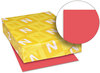 A Picture of product WAU-22641 Neenah Paper Astrobrights® Colored Paper,  24lb, 8-1/2 x 11, Rocket Red, 500 Sheets/Ream