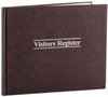 A Picture of product WLJ-S490 Wilson Jones® Visitor Register Book,  Red Hardcover, 112 Ruled Pages, 8 1/2 x 11