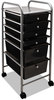 A Picture of product AVT-34005 Advantus® Portable Drawer Organizer,  13w x 15 3/8d x 32 1/8h, Smoke/Matte Gray
