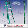 A Picture of product DAD-FS4006 Louisville® Fiberglass Step Ladder,  6 ft, 5-Step, Green/Black