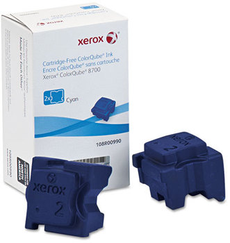 Xerox® 108R00990-108R00994 Ink Sticks 108R00990 Solid Stick, 4,200 Page-Yield, Cyan, 2/Box