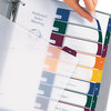 A Picture of product AVE-11817 Avery® Customizable Table of Contents Ready Index® Plastic Multicolor Dividers with Printable Section Titles Tabs, 8-Tab, 1 to 8, 11 x 8.5, Translucent, Set