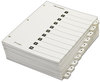 A Picture of product CRD-61033 Cardinal® QuickStep® OneStep® Printable Table of Contents and Dividers,  Title: 1-10, Letter, White, 24 Sets/Box