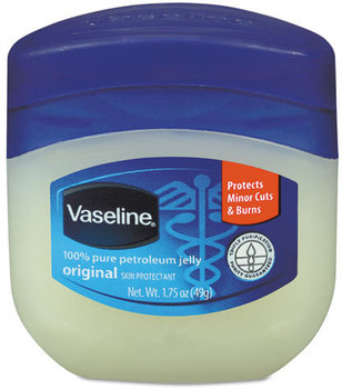 Vaseline® Petroleum Jelly,  Original, 1.75oz Jar, 144/Carton