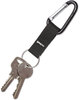 A Picture of product AVT-75556 Advantus® Carabiner Key Chains with Split Key Rings,  Split Key Rings, Aluminum, Black, 10/Pack