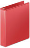 A Picture of product WLJ-385141797 Wilson Jones® Heavy-Duty D-Ring View Binder with Extra-Durable Hinge,  1" Cap, Red
