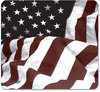 A Picture of product ASP-29302 Allsop® Naturesmart™ Mouse Pad,  American Flag Design, 8 1/2 x 8 x 1/10
