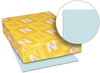 Neenah Paper Exact® Vellum Bristol Cover Stock,  67 lbs., 8-1/2 x 11, Blue, 250 Sheets