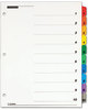 A Picture of product CRD-61018 Cardinal® OneStep® Printable Table of Contents and Dividers,  10-Tab, 1-10, Letter, Multicolor, 10/Set