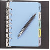 A Picture of product AVE-16180 Avery® Write & Erase Big Tab™ Plastic Dividers,  5-Tab, 5 1/2 x 8 1/2