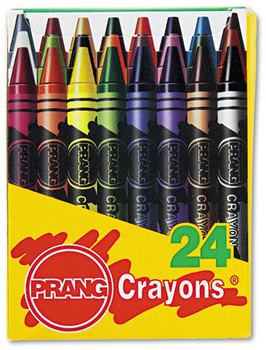 Prang® Crayons Made with Soy,  24 Colors/Box