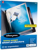 A Picture of product WLJ-21412 Wilson Jones® Heavyweight Top-Loading Sheet Protectors,  Nonglare Finish, Letter, 50/Box