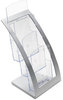 A Picture of product DEF-693645 deflecto® Three-Tier Literature Holder,  6-3/4w x 6-15/16d x 13-5/16h, Silver