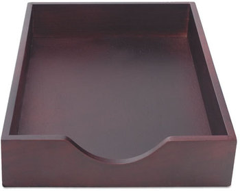 Carver™ Hardwood Stackable Desk Trays,  Mahogany