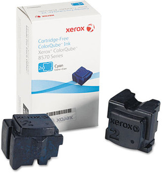 Xerox® 108R00926, 108R00927, 108R00928, 108R00929, 108R00930 Solid Ink Stick, 4,400 Page-Yield, Cyan, 2/Box