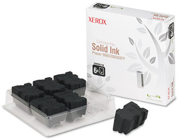 Xerox® 108R00746, 108R00747, 108R00748, 108R00749 Solid Ink Sticks High-Yield Stick, 2,333 Page-Yield, Black, 6/Box