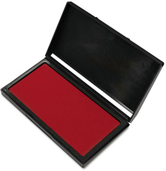COSCO 2000PLUS® Premium Gel Stamp Pad,  2 3/4 x 4 1/4, Red