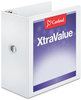 A Picture of product CRD-17950 Cardinal® Performer™ ClearVue™ Slant-D® Ring Binder,  5" Cap, 11 x 8 1/2, White