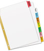 A Picture of product AVE-23079 Avery® Write & Erase Big Tab™ Paper Dividers and 8-Tab, 11 x 8.5, White, Assorted Tabs,1 Set