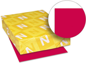 Neenah Paper Astrobrights® Colored Paper,  24lb, 8-1/2 x 11, Re-Entry Red, 500 Sheets/Ream