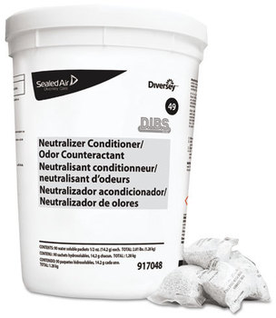 Diversey™ Floor Conditioner/Odor Counteractant,  Powder, 1/2oz Packet, 90/Tub, 2/Carton