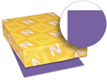 Neenah Paper Astrobrights® Colored Card Stock,  65 lb., 8-1/2 x 11, Gravity Grape, 250 Sheets