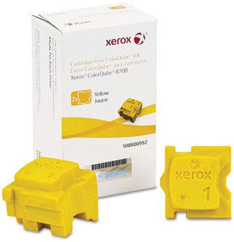 Xerox® 108R00990-108R00994 Ink Sticks 108R00992 Solid Stick, 4,200 Page-Yield, Yellow, 2/Box